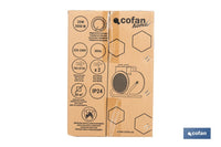 Cofan – Calefactor Industrial 3000W con Termostato Ajustable | Protección IP24 y Función Ventilador