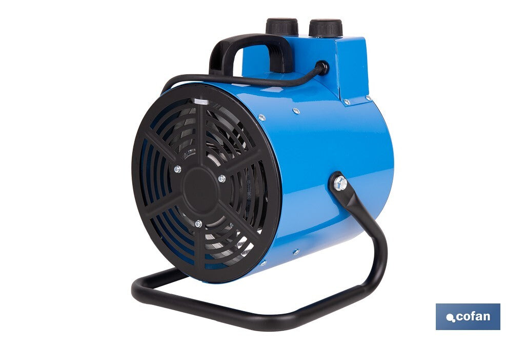 Cofan – Calefactor Industrial 3000W con Termostato Ajustable | Protección IP24 y Función Ventilador