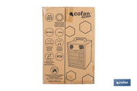 Cofan – Calefactor Industrial Trifásico 5000W | Enchufe 5 Pines | Protección IP24 | Termostato y Ventilador