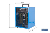 Cofan – Calefactor Industrial Trifásico 5000W | Enchufe 5 Pines | Protección IP24 | Termostato y Ventilador