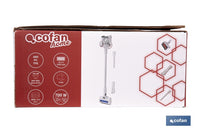 Cofan – Aspiradora Eléctrica sin Cable con Soporte a la Pared | 180 AW y Filtro HEPA Lavable