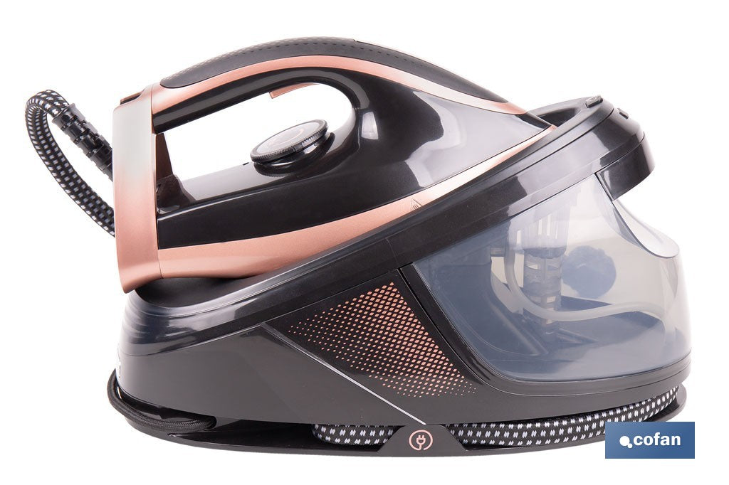 Cofan – Centro de Planchado 3100 W | 8 Bares | Depósito 1,5 L Extraíble | Suela Cerámica