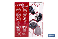 Cofan – Plancha de Vapor 2400 W | Suela Cerámica Doble Capa | Depósito 300 ml | Vapor Vertical