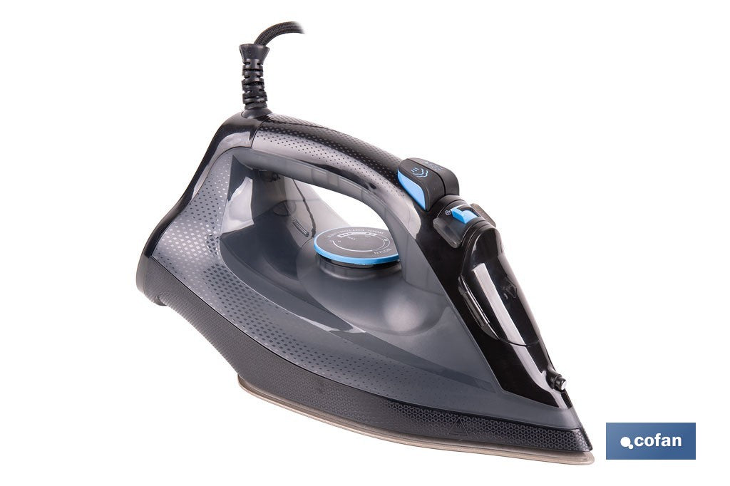 Cofan – Plancha de Vapor 2400 W | Suela Cerámica Doble Capa | Depósito 300 ml | Vapor Vertical