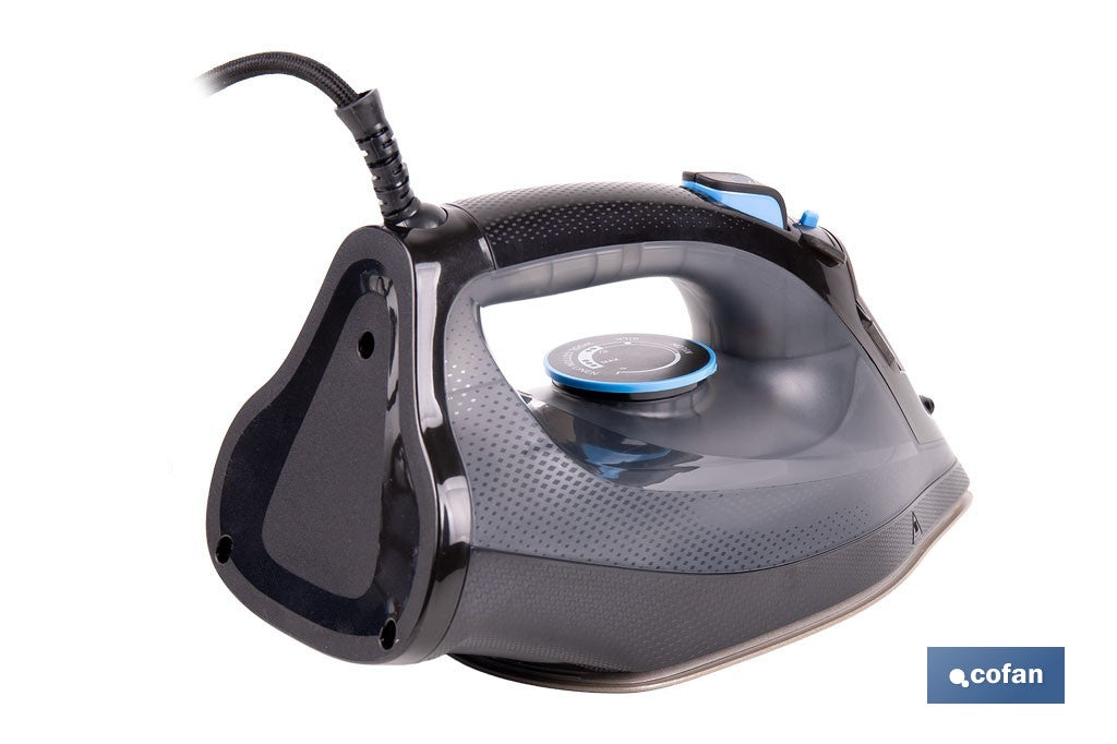 Cofan – Plancha de Vapor 2400 W | Suela Cerámica Doble Capa | Depósito 300 ml | Vapor Vertical