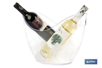 Cofan – Cubitera Transparente de 8 Litros | Ideal para Botellas, Hielo y Bebidas Frías | Uso en Fiestas, Eventos y Hostelería