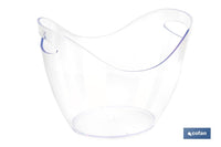 Cofan – Cubitera Transparente de 8 Litros | Ideal para Botellas, Hielo y Bebidas Frías | Uso en Fiestas, Eventos y Hostelería