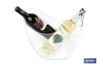 Cofan – Cubitera Transparente de 8 Litros | Ideal para Botellas, Hielo y Bebidas Frías | Uso en Fiestas, Eventos y Hostelería