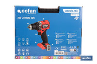 Cofan – Taladro Atornillador a Batería 20V Brushless | 60 Nm | 2 Velocidades | Sistema 1 For All