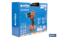 Cofan – Taladro Atornillador a Batería 20V Brushless | 60 Nm | 2 Velocidades | Sistema 1 For All