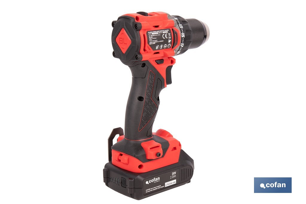 Cofan – Taladro Atornillador a Batería 20V Brushless | 60 Nm | 2 Velocidades | Sistema 1 For All