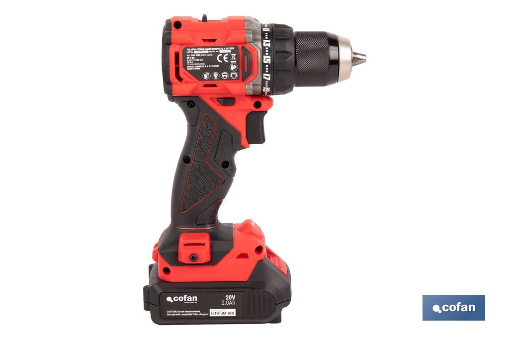 Cofan – Taladro Atornillador a Batería 20V Brushless | 60 Nm | 2 Velocidades | Sistema 1 For All