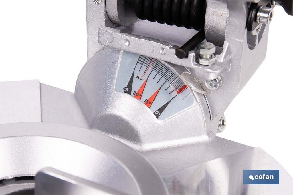 Cofan – Ingletadora a Batería 20V Brushless | Ø185 mm | Corte 105 mm | -45°/+45° | 3200 rpm