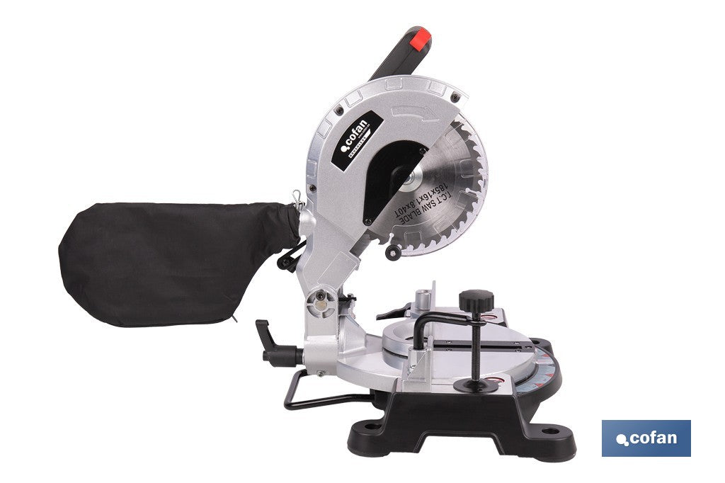 Cofan – Ingletadora a Batería 20V Brushless | Ø185 mm | Corte 105 mm | -45°/+45° | 3200 rpm