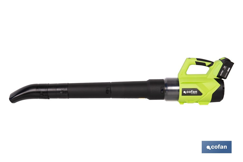 Cofan – Sopladora a Batería 20 V | 2 Velocidades | 22.500 rpm | 32 m/s | Con o sin Batería y Cargador