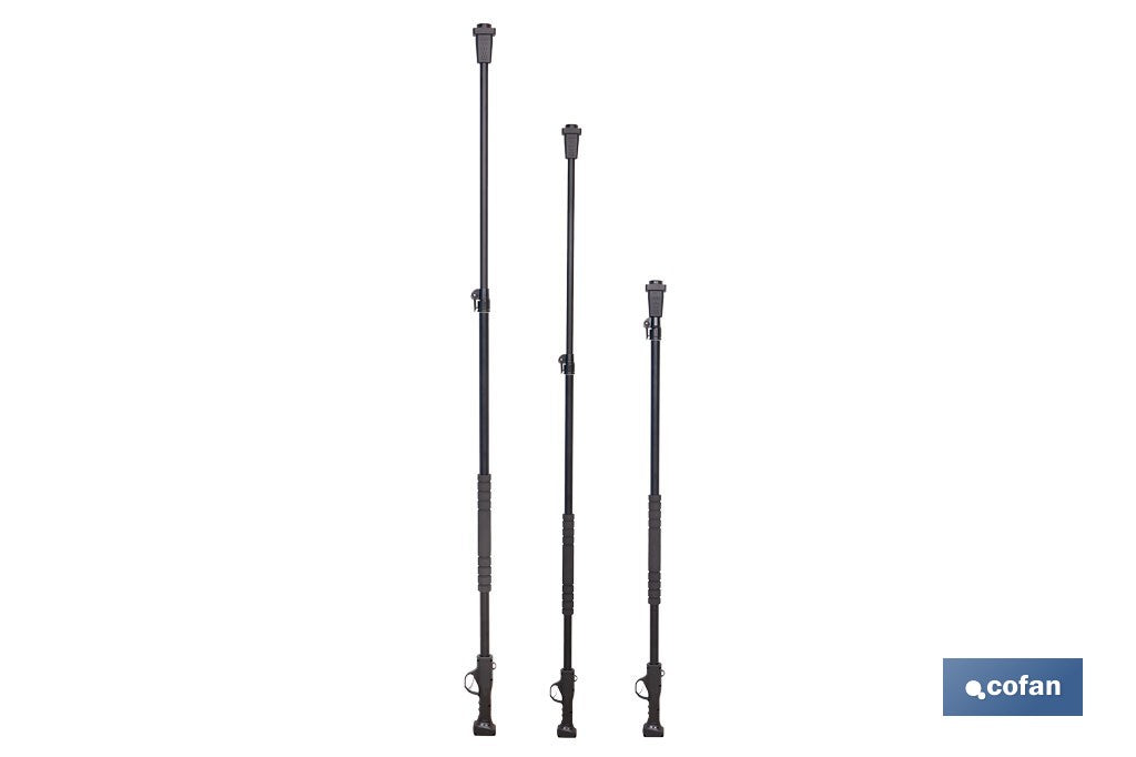 Cofan – Pértiga Extensible para Tijeras de Podar Eléctricas | Ajustable 1,40–2,07 m | Con Correa y Gatillo Ergonómico