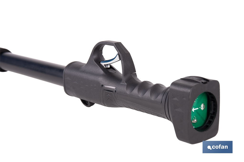 Cofan – Pértiga Extensible para Tijeras de Podar Eléctricas | Ajustable 1,40–2,07 m | Con Correa y Gatillo Ergonómico