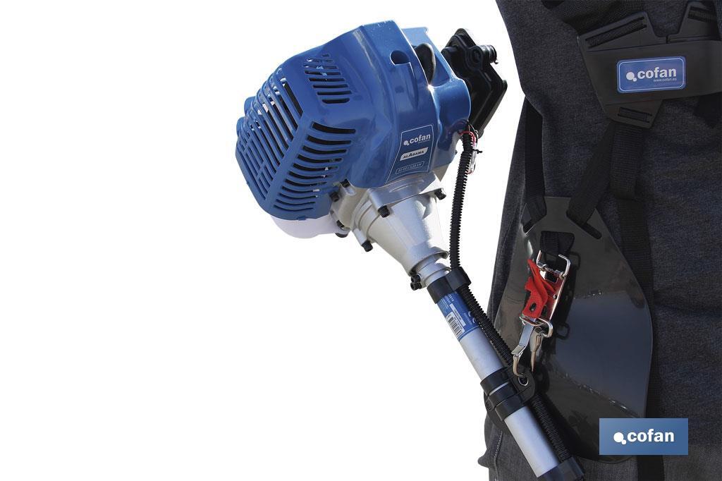 Cofan – Desbrozadora de Gasolina Alabama | Motor 2 Tiempos 52 cc | Sistema Antivibración | Arnés Doble Incluido