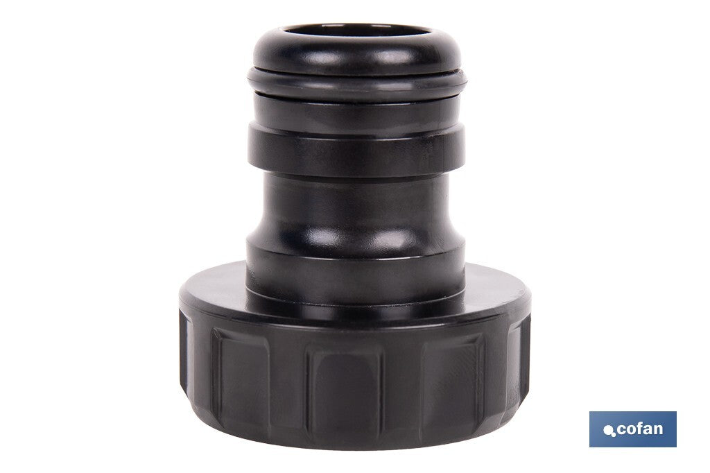 Cofan – Adaptador de Polipropileno con Rosca Hembra de 1" | Antifugas y Resistente | Ideal para Riego y Mangueras