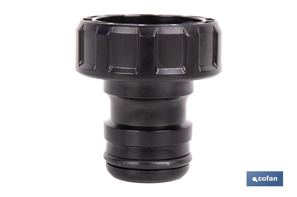 Cofan – Adaptador de Polipropileno con Rosca Hembra de 1" | Antifugas y Resistente | Ideal para Riego y Mangueras