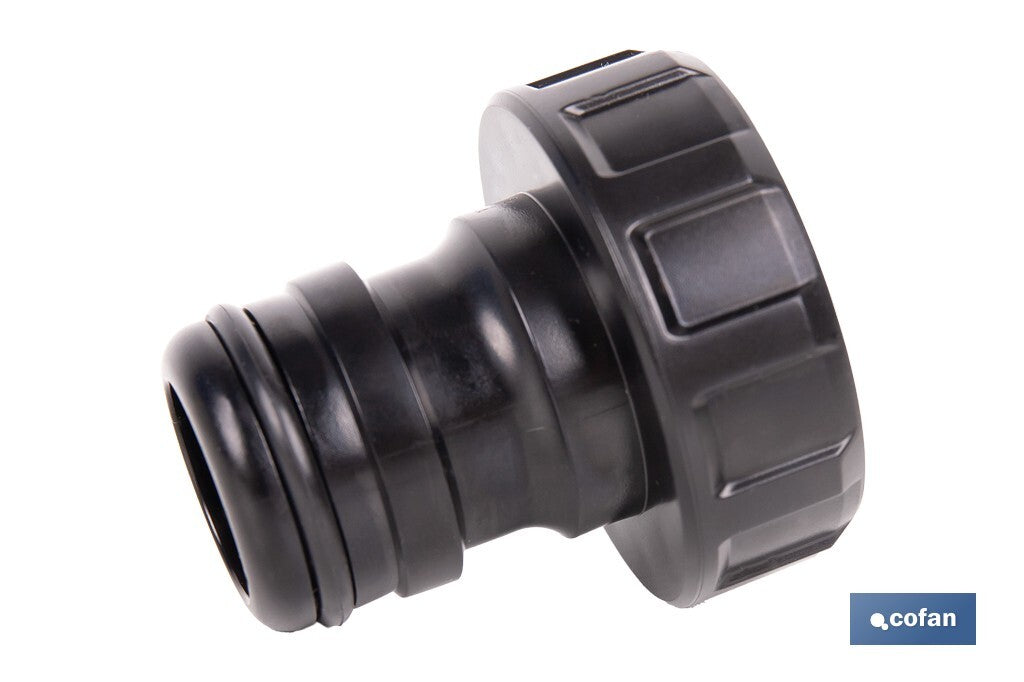 Cofan – Adaptador de Polipropileno con Rosca Hembra de 1" | Antifugas y Resistente | Ideal para Riego y Mangueras