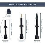 IBRIQO® Set 2 Válvulas Tubeless Presta 60mm MTB y ROAD - Imagen 7