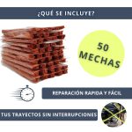 IBRIQO® Pack 50 Mechas de Recambio 6x100mm para Kits Reparación Pinchazos - Imagen 2